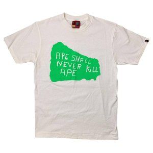 🍓BAPE APE SHALL NEVER KILL APE WHITE T-SHIRT🍓